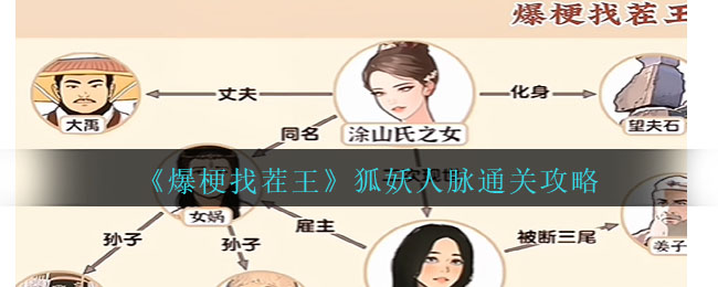 爆梗找茬王狐妖人脉通关攻略图文一览