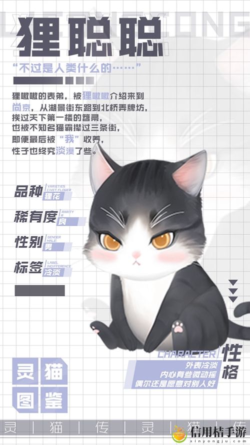 灵猫传冷淡灵猫狸聪聪属性图鉴