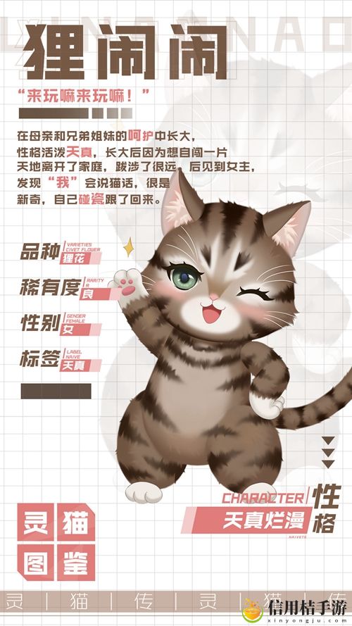 灵猫传顽皮小可爱狸闹闹属性图鉴