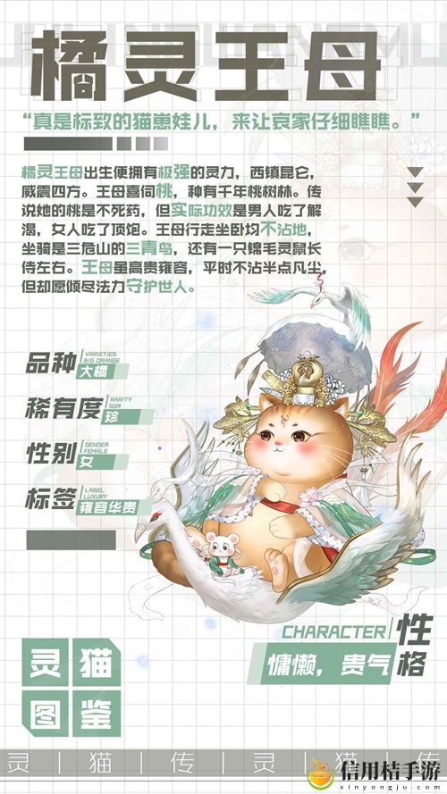 灵猫传守护世人的橘灵王母属性图鉴