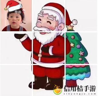 抖音圣诞老人九宫格图片分享