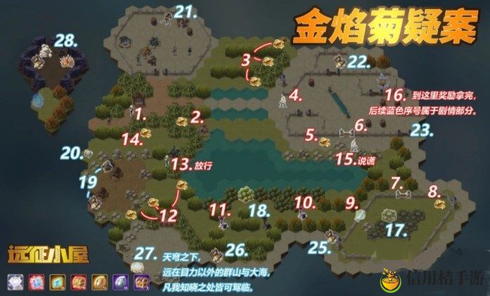 剑与远征金焰菊疑案通关路线推荐 金焰菊疑案攻略