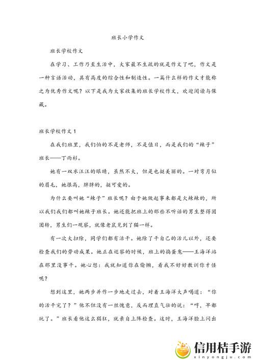 班长成为全班的插座作文:连接与共鸣