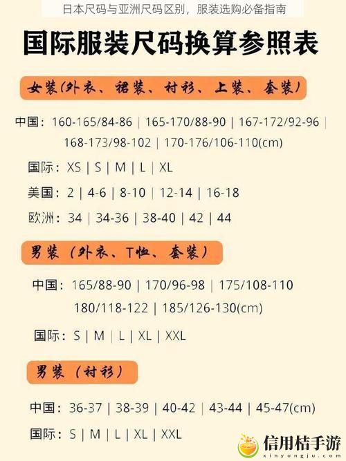 在不同文化中购物时如何理解日本尺码与亚洲尺码区别网站的内容?